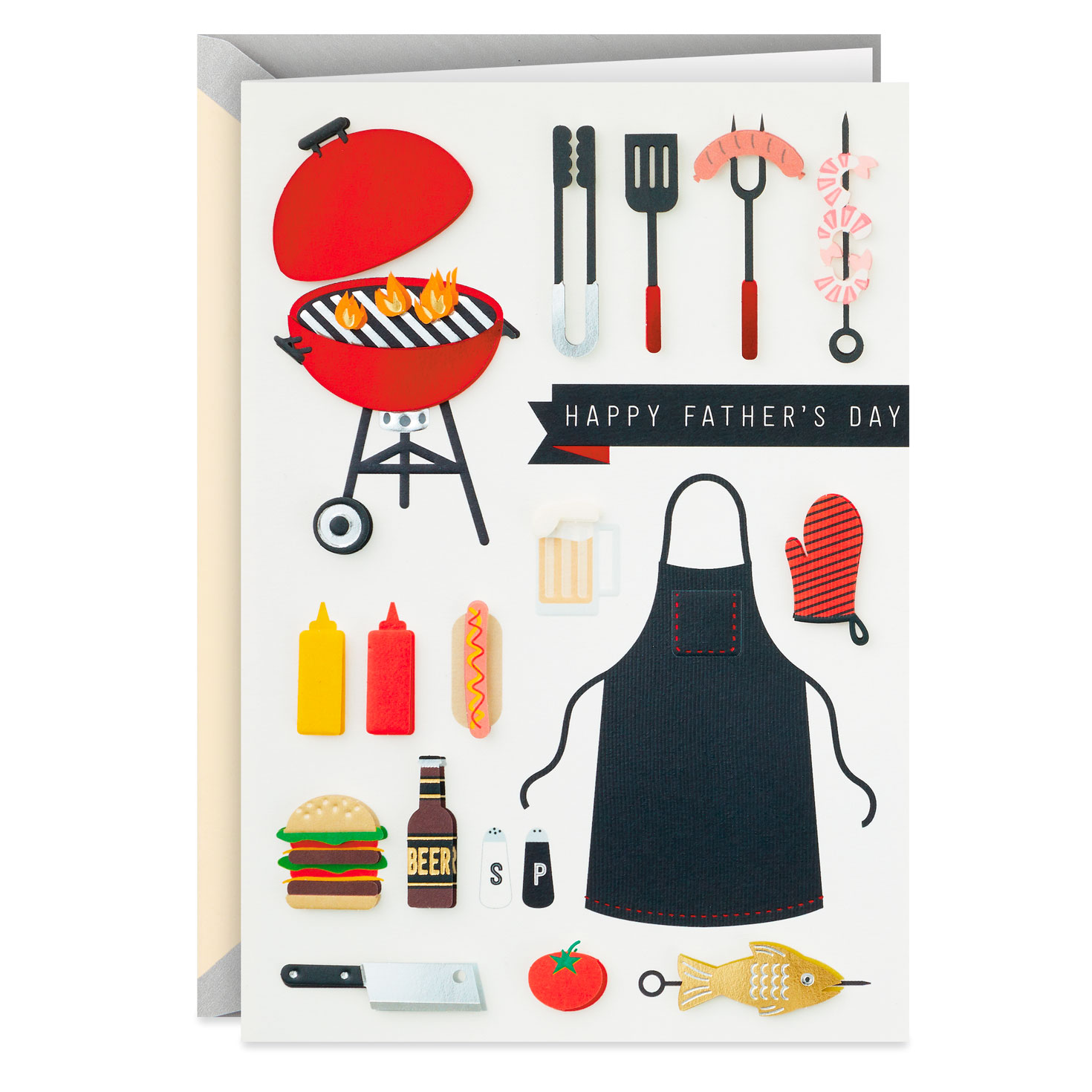 BBQ Fixings Father's Day Card Card Front