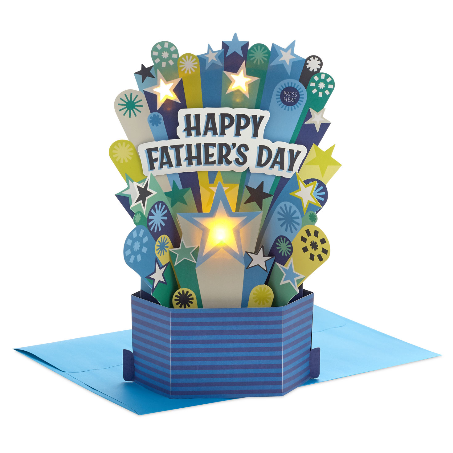 You're an Incredible Guy Musical 3D Pop-Up Father's Day Card With Light, , large