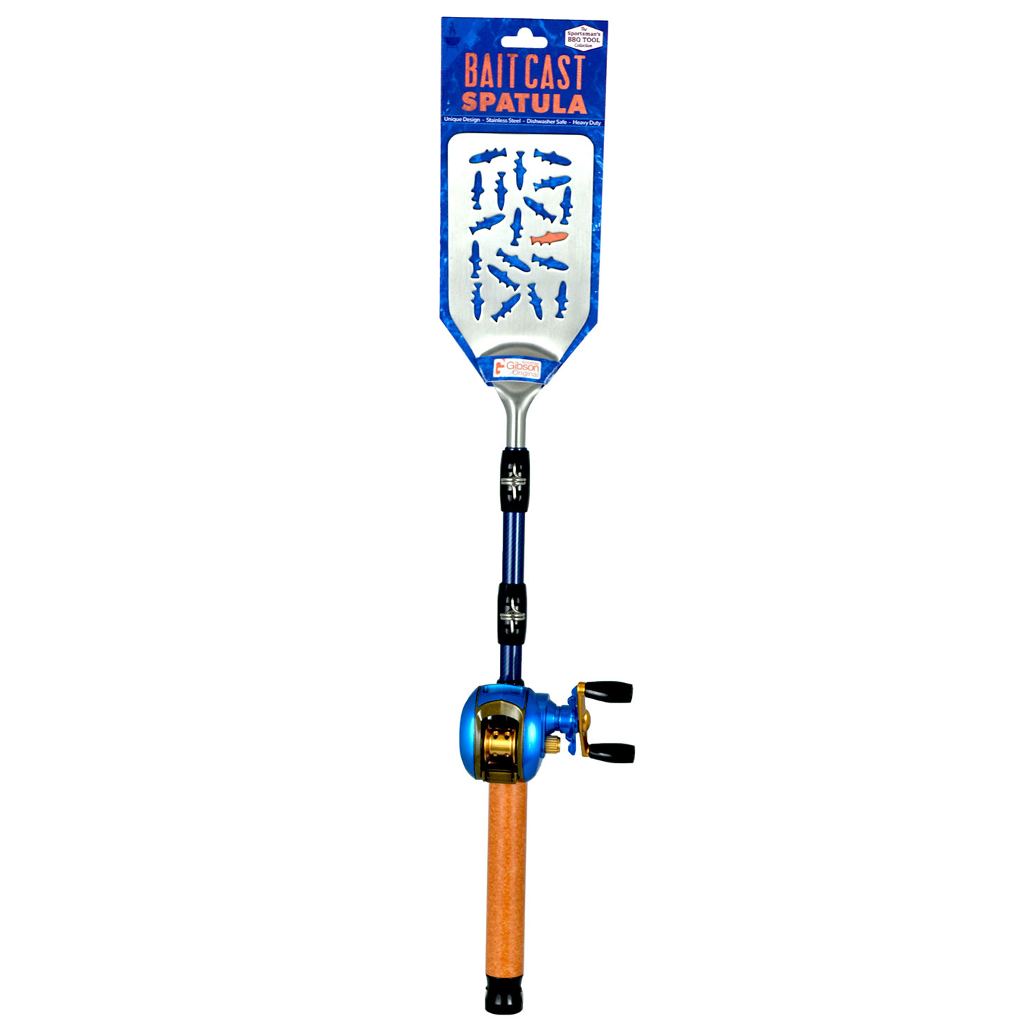Gibson Bait Cast Fishing Pole BBQ Spatula, , large