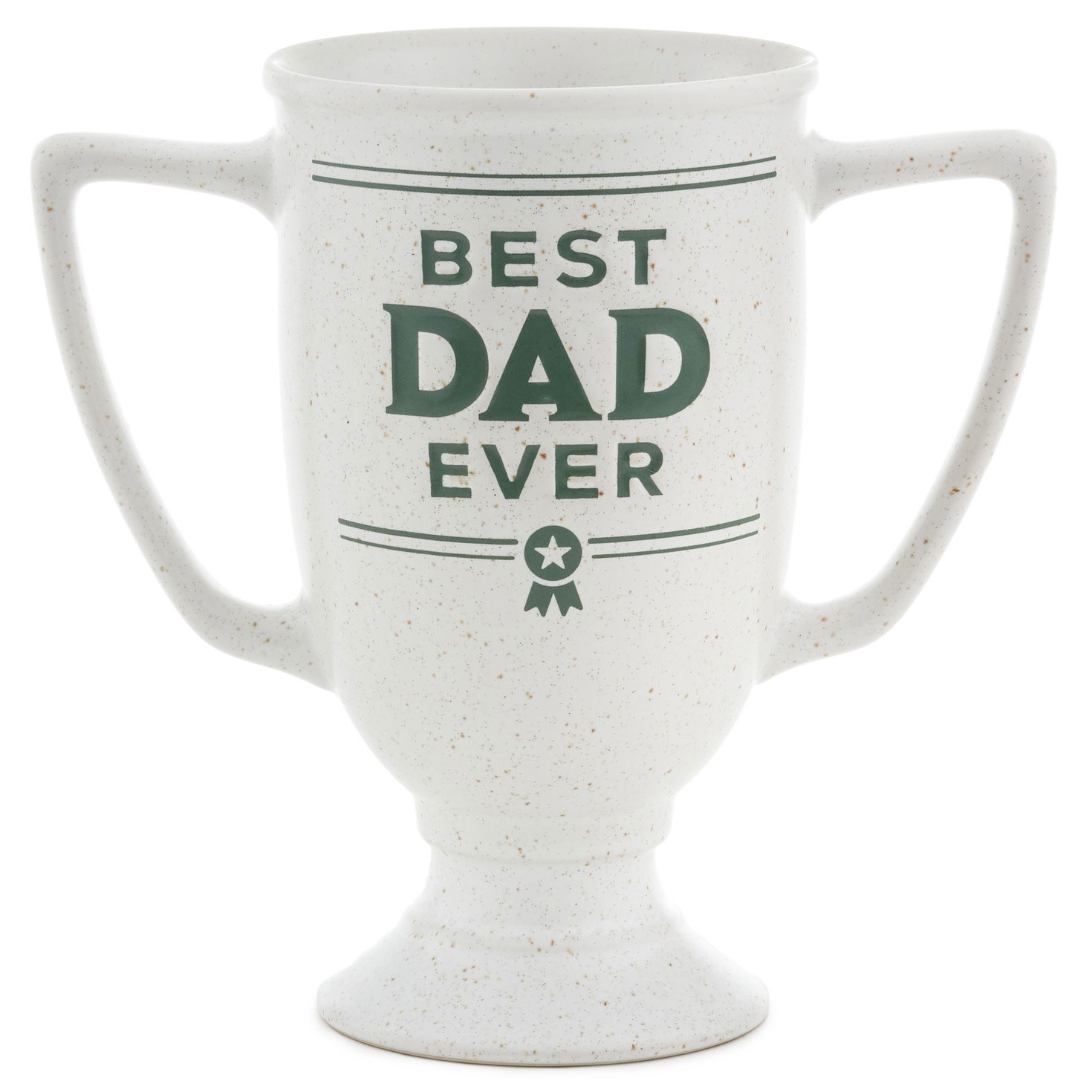 Trophy-Shaped Ceramic Pen and Pencil Holder for Dad front