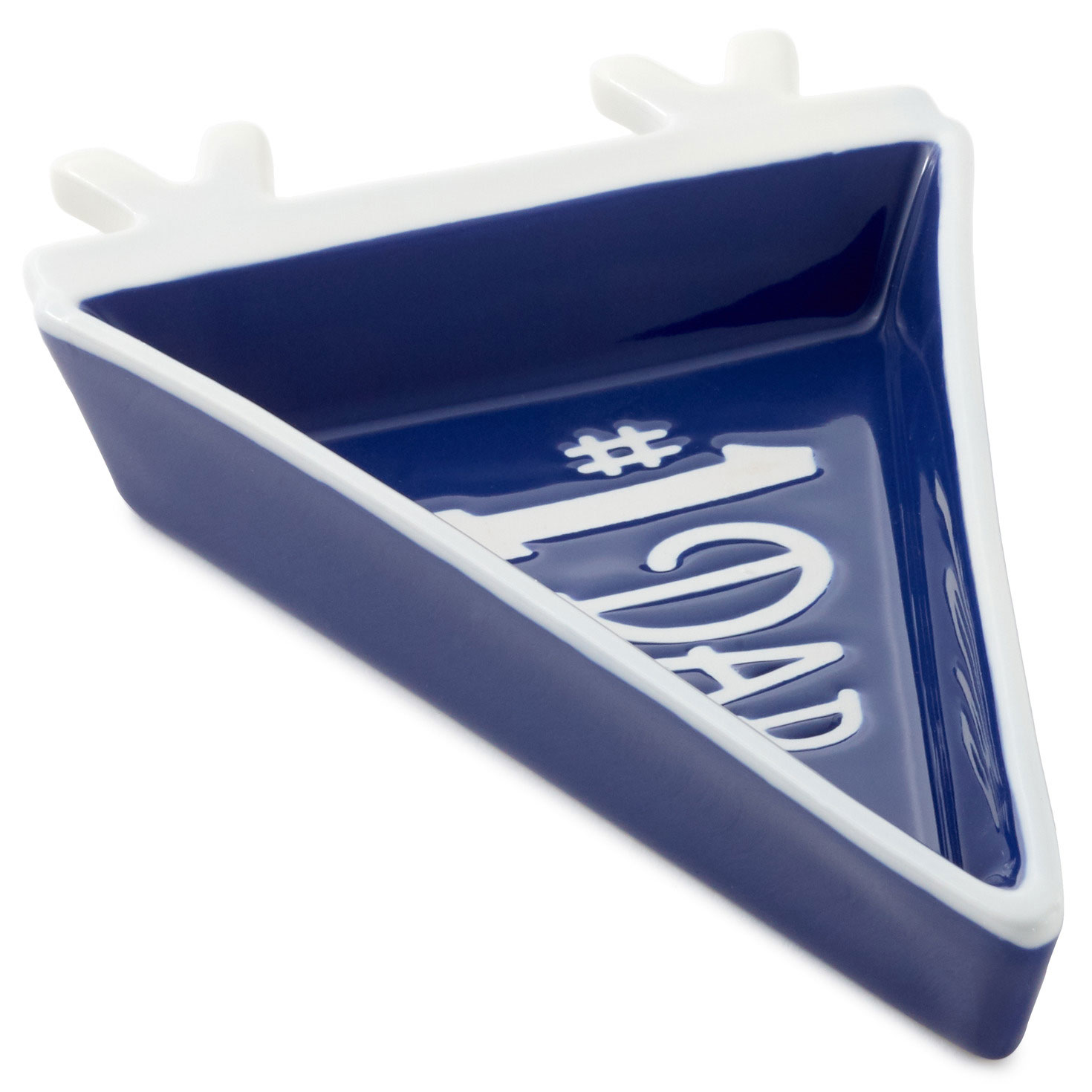 #1 Dad Pennant-Shaped Trinket Tray, , large